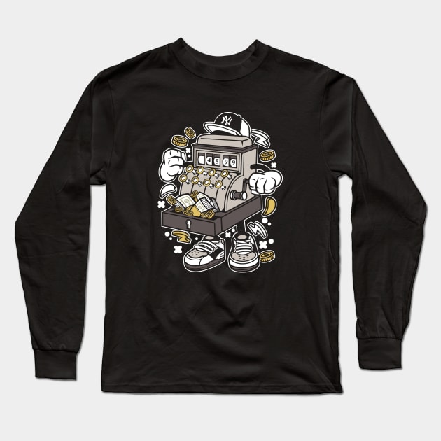 Cash Machine Long Sleeve T-Shirt by CANVAZSHOP